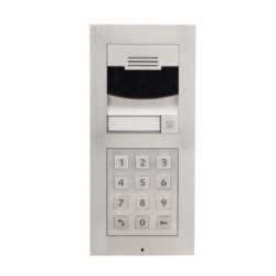 Control4® DS2 Door Station Flush Mount Bundle with Keypad - Brushed Nickel