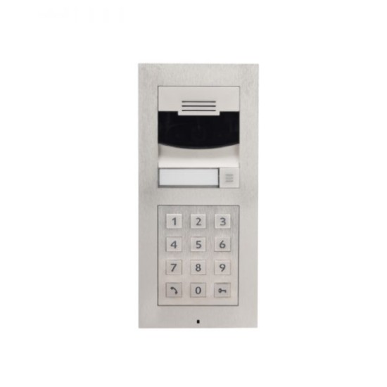 Control4® DS2 Door Station Flush Mount Bundle with Keypad - Brushed Nickel