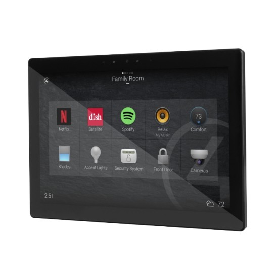 Control4® T4 Series In-Wall AC Touchscreen - 10" | Black