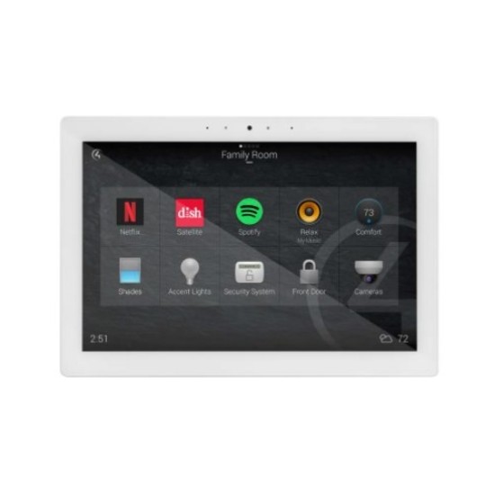 Control4® T4 Series In-Wall AC Touchscreen - 10" | White